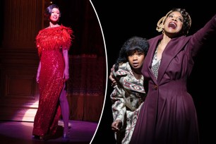 Photos of Joy Woods and Audra McDonald in Gypsy