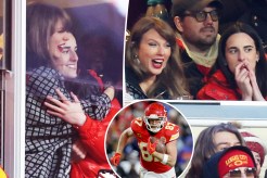 Taylor Swift, Caitlin Clark hug after Travis Kelce scores major touchdown during Chiefs playoffs game