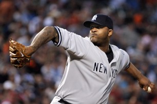 New York Yankees pitcher C.C. Sabathia threw a complete game shutout against the Baltimore Orioles on Friday, May 8, 2009, at Orioles Park at Camden Yard in Baltimore, Maryland.