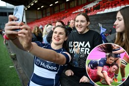 US Olympics standout, ‘DWTS’ star Ilona Maher makes debut for Bristol Bears rugby team in front of record crowd