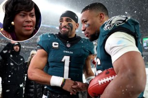 Philadelphia Mayor Cherelle Parker probably saw the now-viral video of her botching an Eagles' chant before Philadelphia's 28-22 victory over the Rams in their Divisional Round game last Sunday.