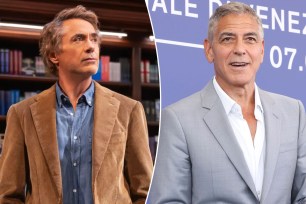 Photos of Robert Downey Jr and George Clooney