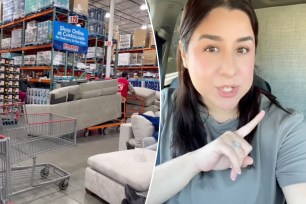 California woman returns damaged couch to Costco.