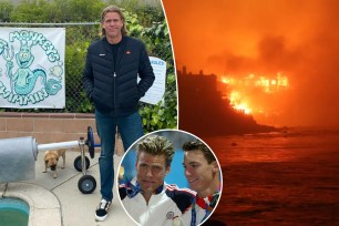 US Swimmer loses everything in California fires