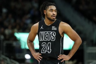 Cam Thomas has been out of the Nets' lineup because of a left hamstring strain.