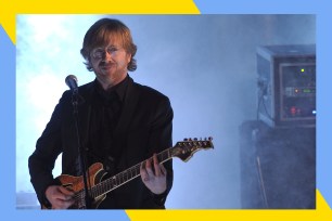 Phish frontman Trey Anastasio rocks out in concert.